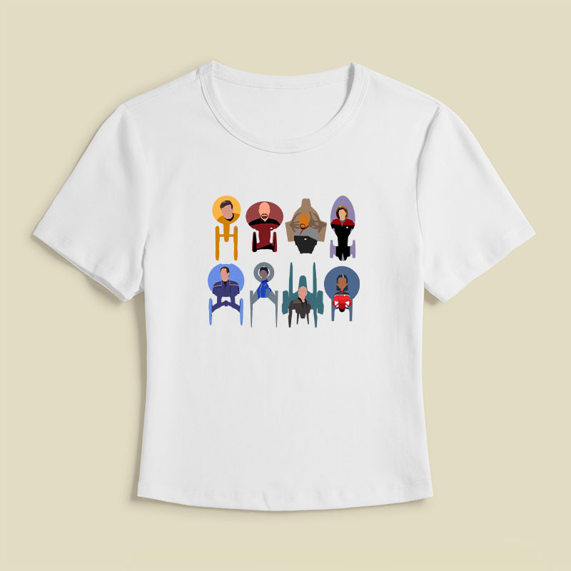 Trek Ships Captains Geek Baby Tee