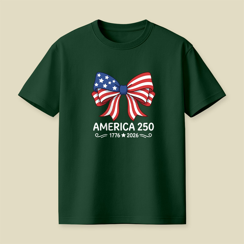 America 250 Patriotic Bow Playful T-Shirt