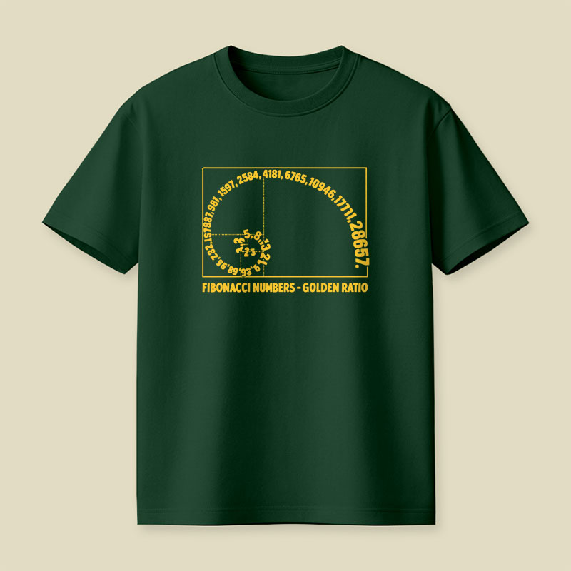 Fibonacci Numbers Golden Ratio Playful T-Shirt