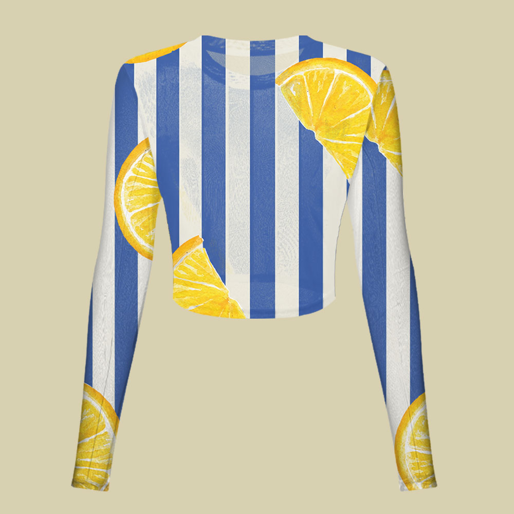 Gulf Lemon Slim Fit Mesh Top
