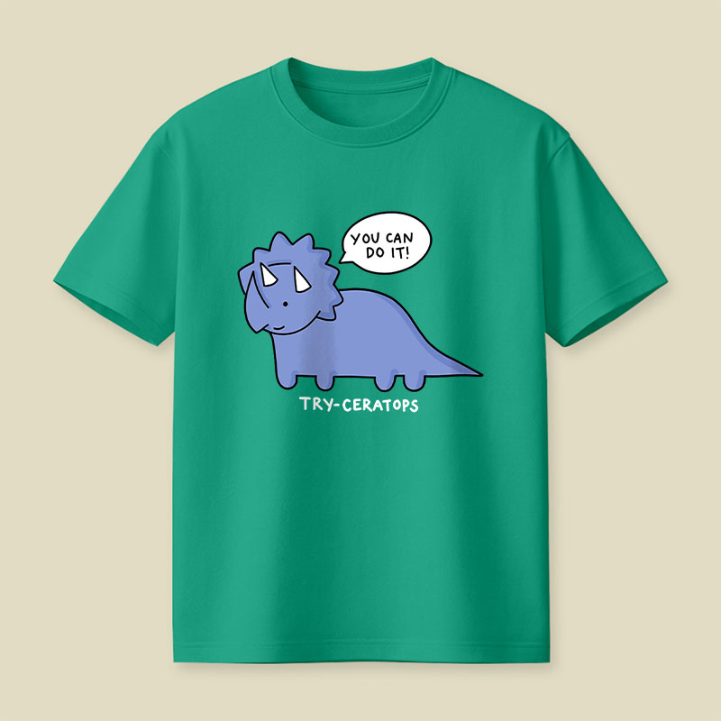 Try-ceratops Playful T-Shirt