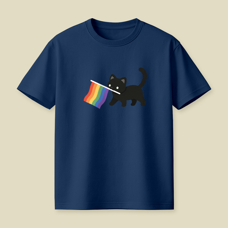 A Little Cat Friend Playful T-Shirt