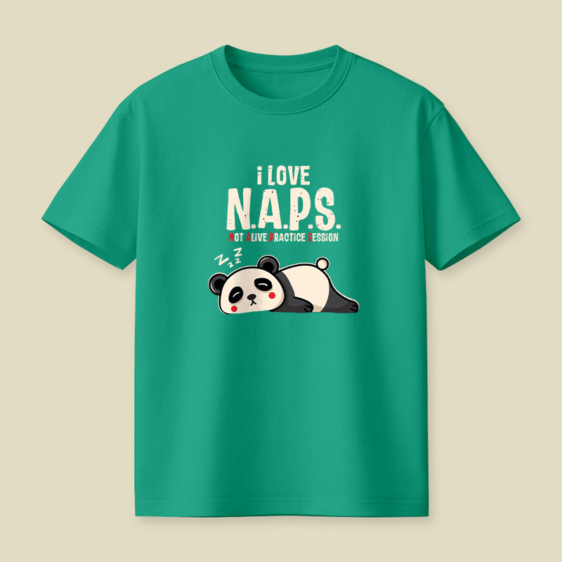 I Love Naps Panda Playful T-Shirt