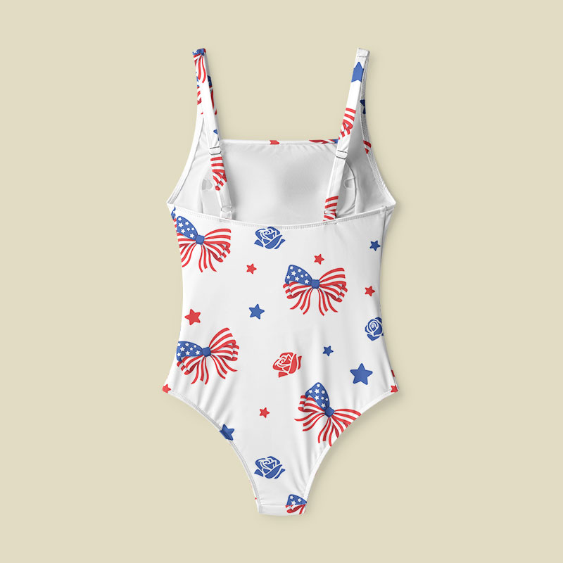 American Bow Tummy Control One Piece Swimsuit