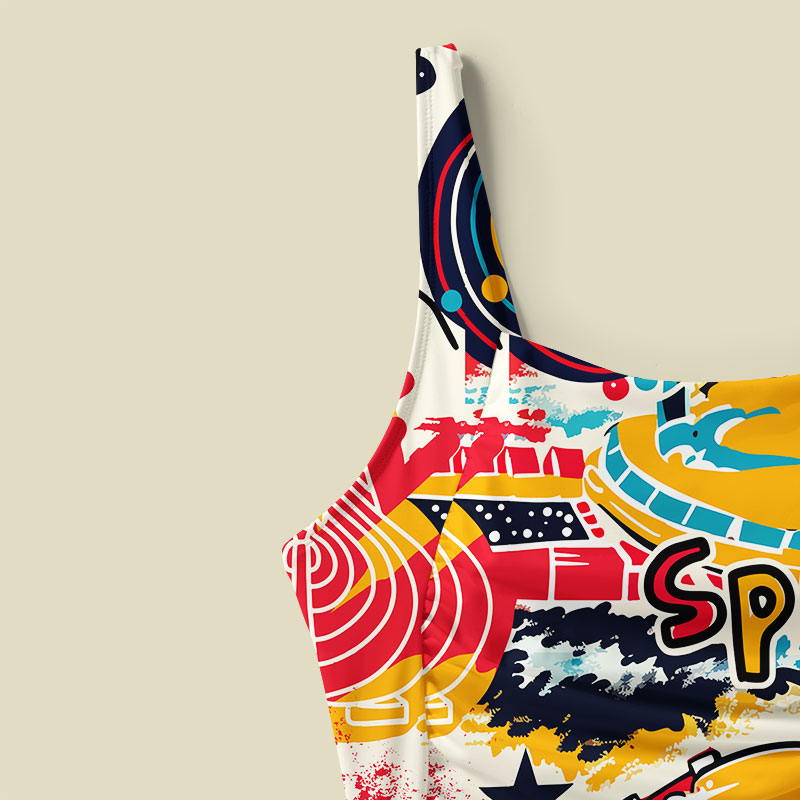 Space Oddity Tummy Control One Piece Swimsuit