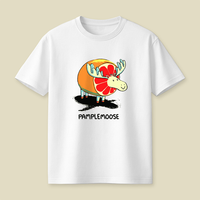 Pamplemoose Grapefruit Moose Pun Playful T-Shirt