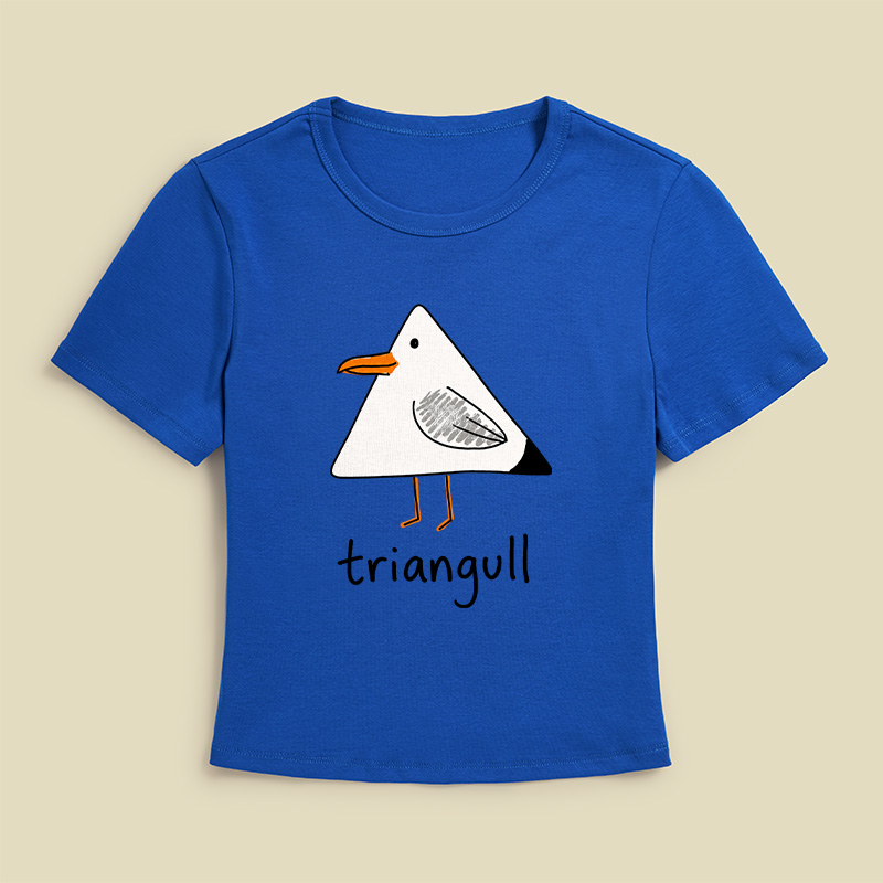 Triangull Funny Geometry Cute Triangle Seagull Bird Geek Baby Tee