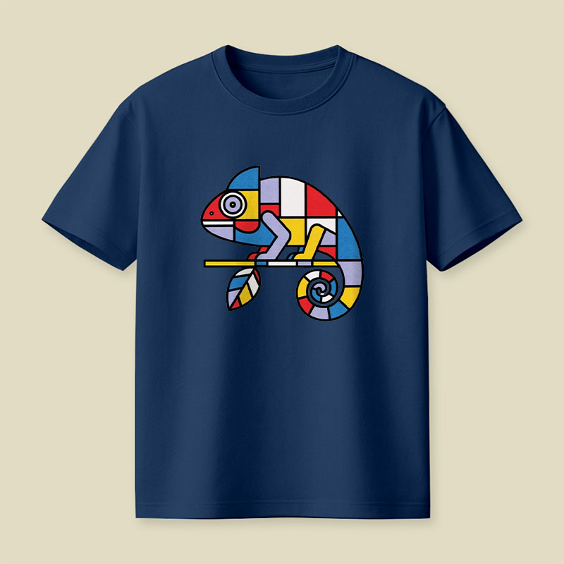Mondrian Mimic Playful T-Shirt