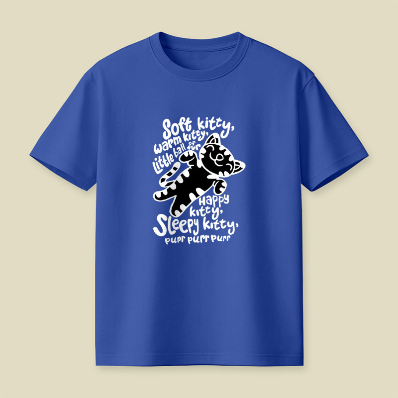 Soft Kitty Warm Kitty Little Ball Of Fur Playful T-Shirt