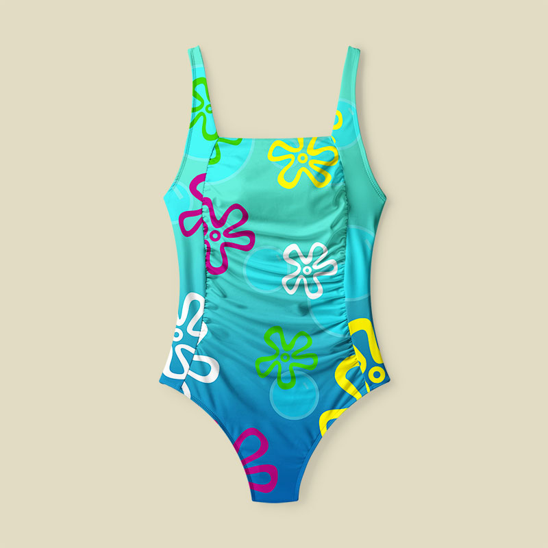 Underwater Beach Tummy Control One Piece Swimsuit