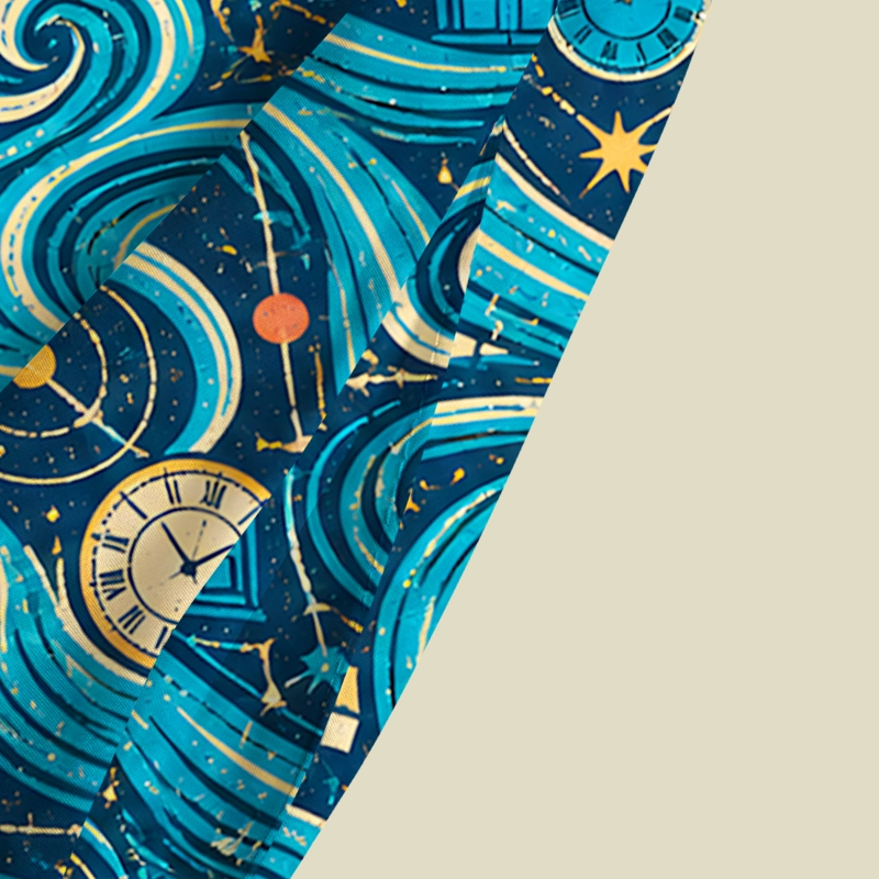 Cosmic Time‑Travel Galaxy Playful Maxi Dress