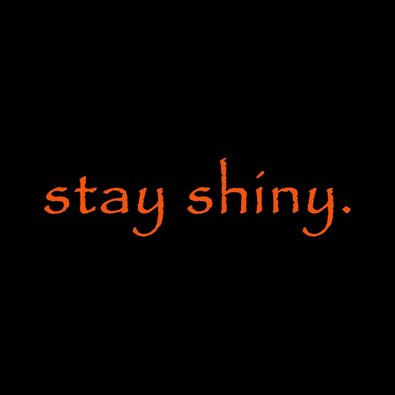 Stay Shiny Typography Playful T-Shirt