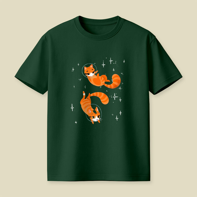 Space Cat Playful T-Shirt