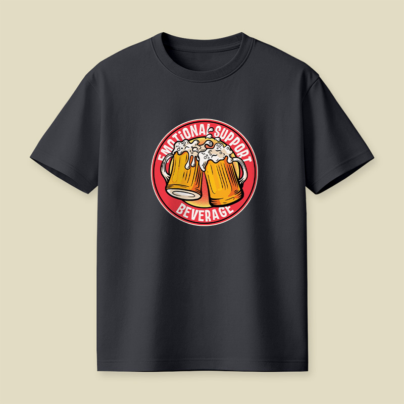 Emotional Support Beer Playful T-Shirt