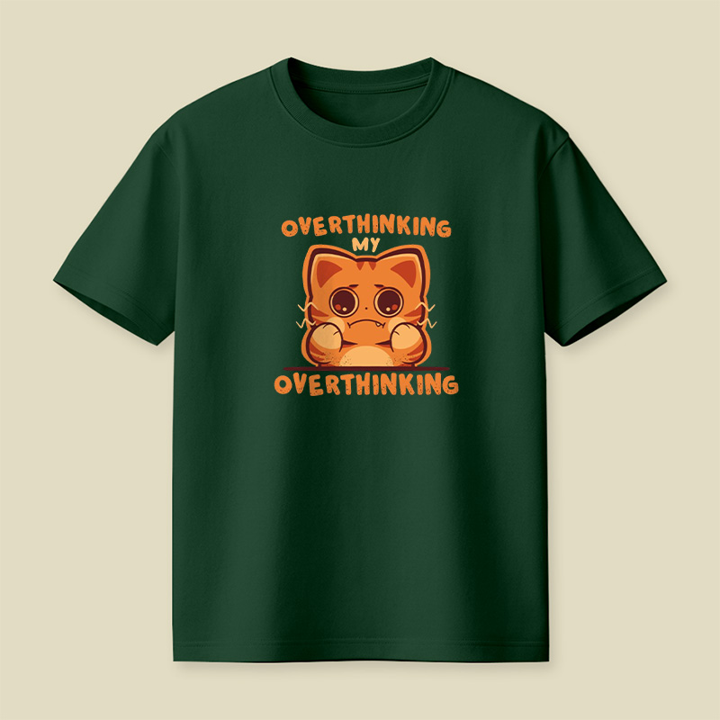 Overthinking Cat Playful T-Shirt