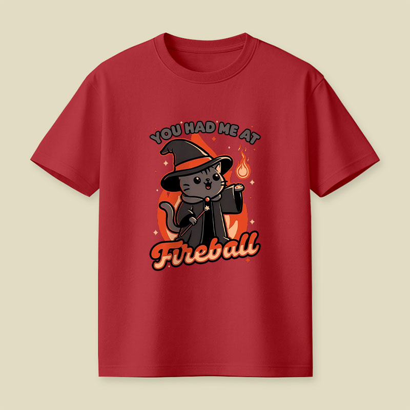 Magical Fireball Cat Playful T-Shirt