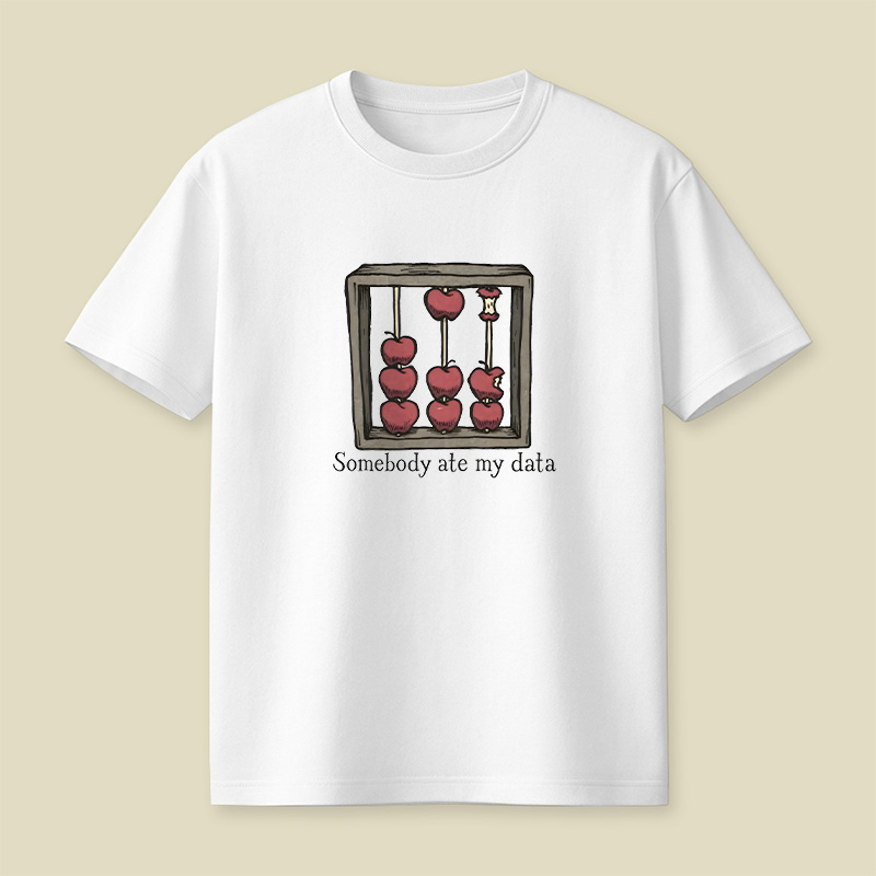 Somebody Ate My Data Playful T-Shirt