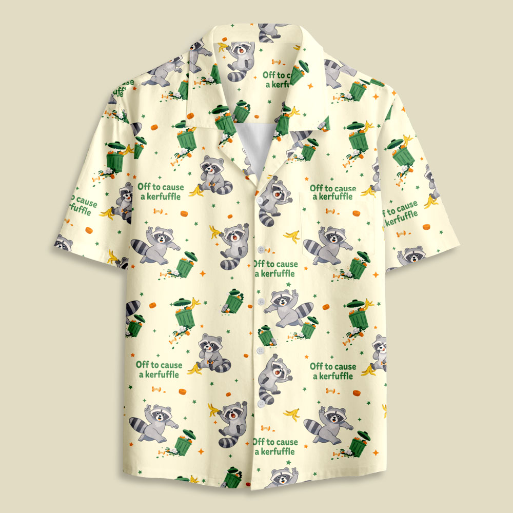 Off To Cause A Kerfuffle Button Up Pocket Shirt