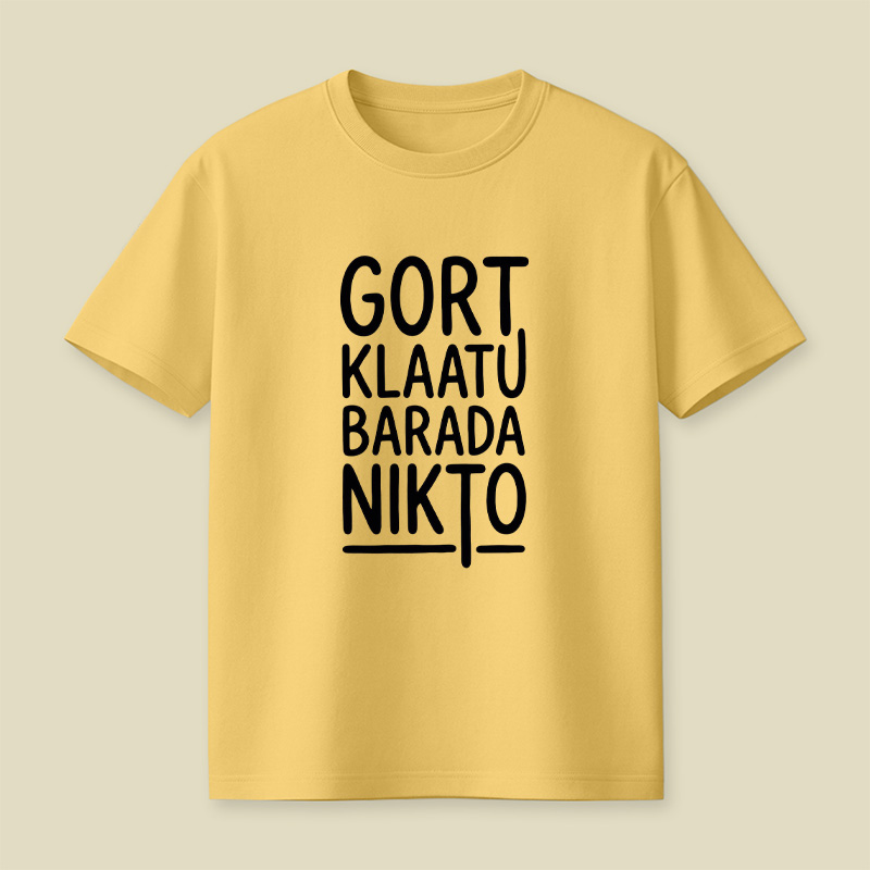 Klaatu Barada Nikto Playful T-Shirt