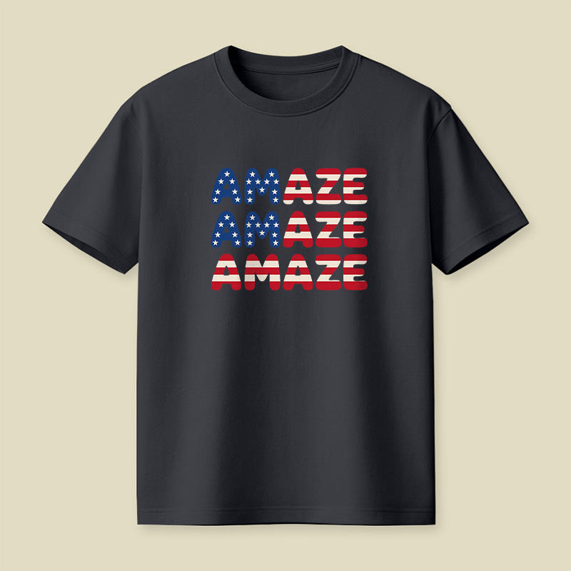 American Flag Space Rescue Playful T-Shirt