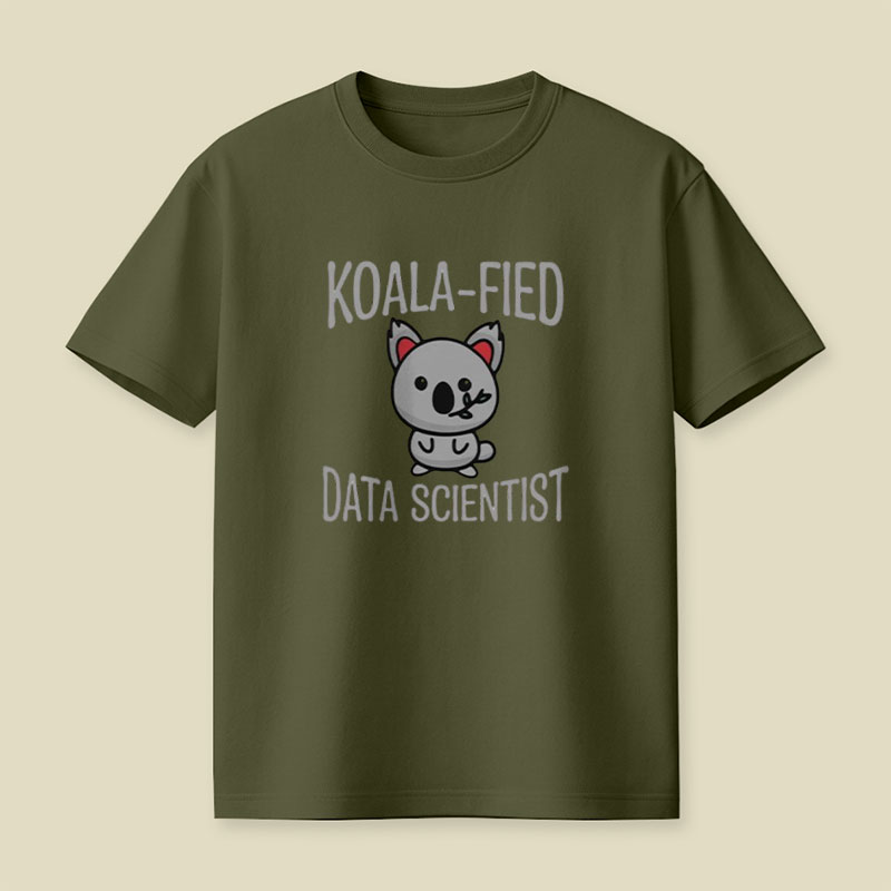 Koala-fied Data Scientist Playful T-Shirt