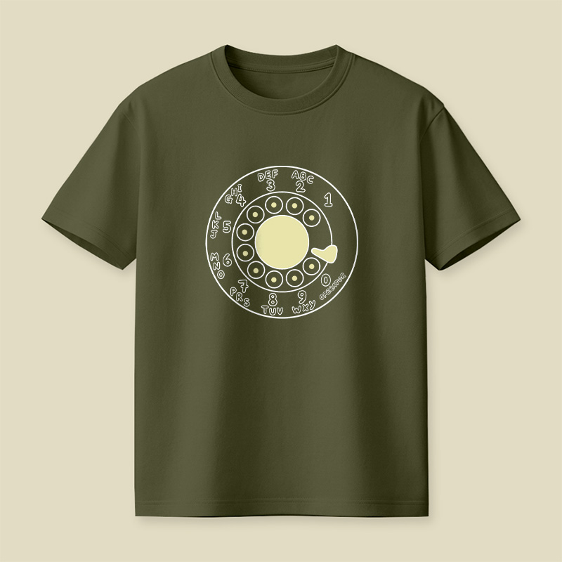 Rotary Phone Dial Nostalgia Playful T-Shirt