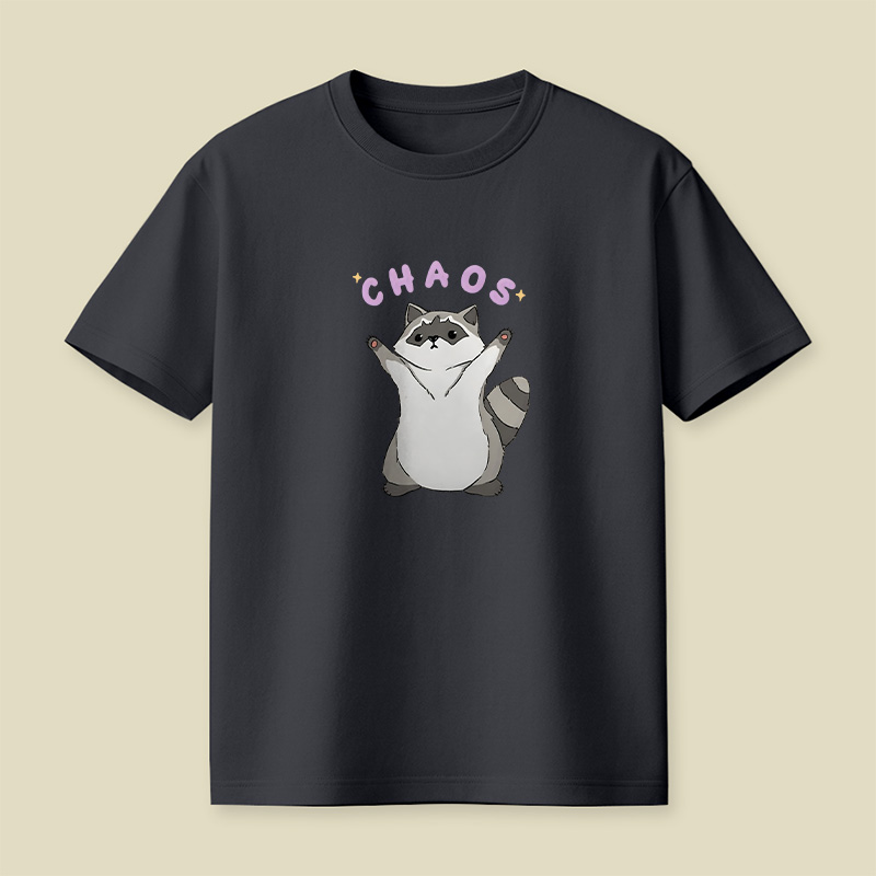 Chaos Raccoon Cute Playful T-Shirt