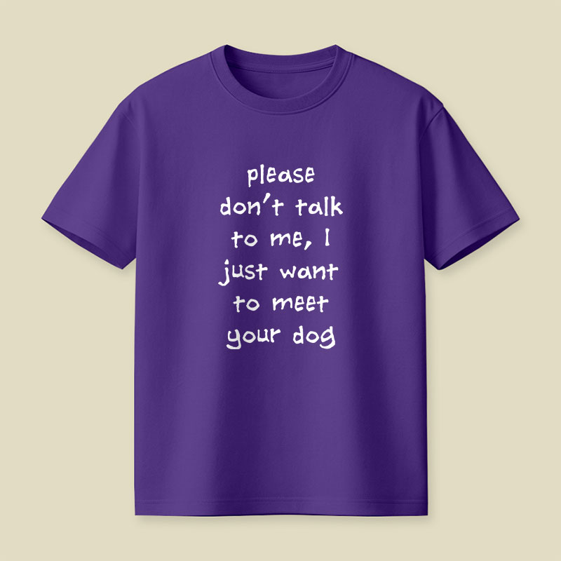 Please Dont Talk To Me Playful T-Shirt