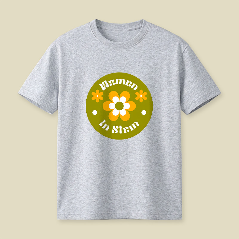 Women In Stem Groovy Playful T-Shirt