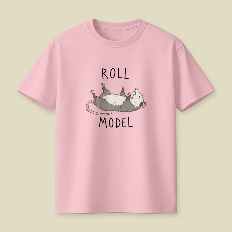 Roll Model Funny Pun Playful T-Shirt