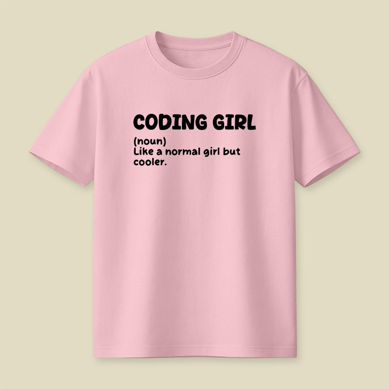 Coding Girl Playful T-Shirt