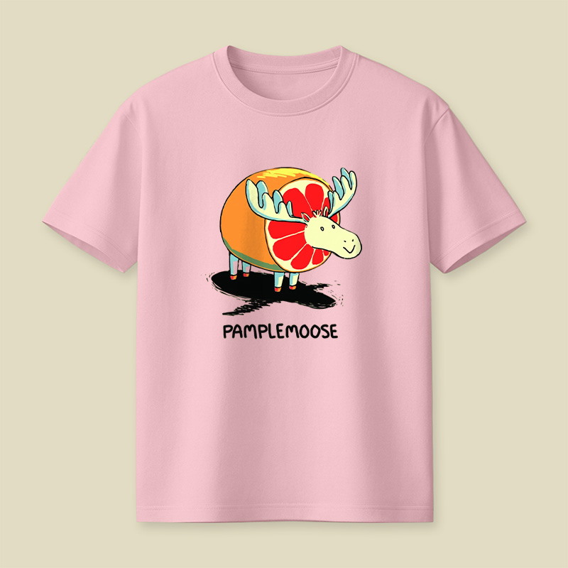 Pamplemoose Grapefruit Moose Pun Playful T-Shirt