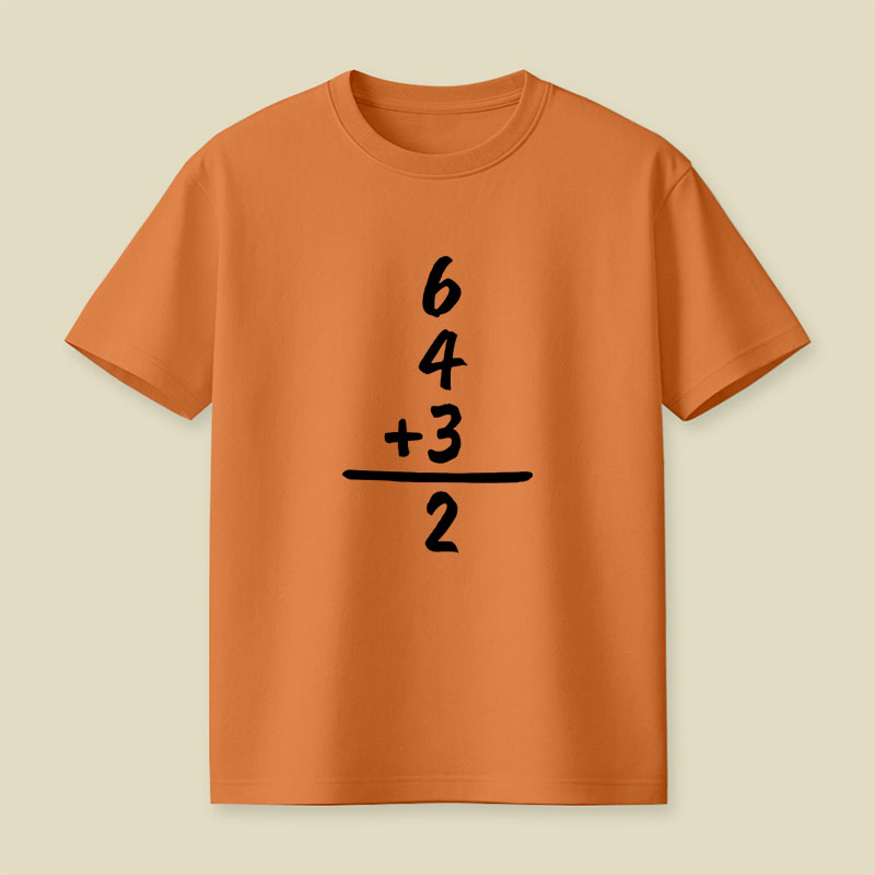 6 4 3 2 Funny Baseball Math Playful T-Shirt
