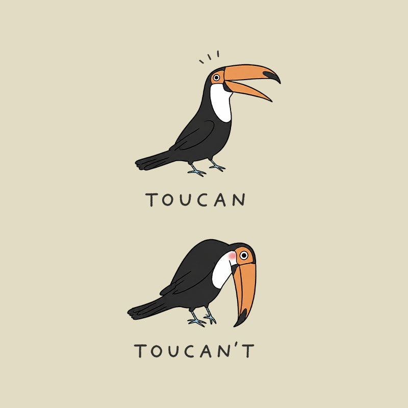 Toucan Toucan't Playful T-Shirt