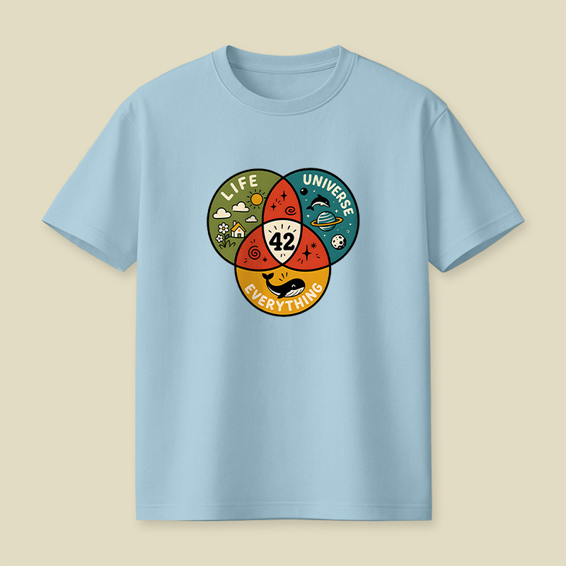 Life The Universe And Everything 42 Playful T-Shirt