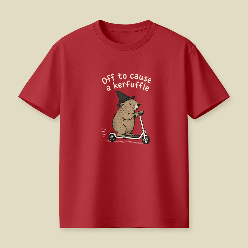 Off To Cause A Kerfuffle Playful T-Shirt
