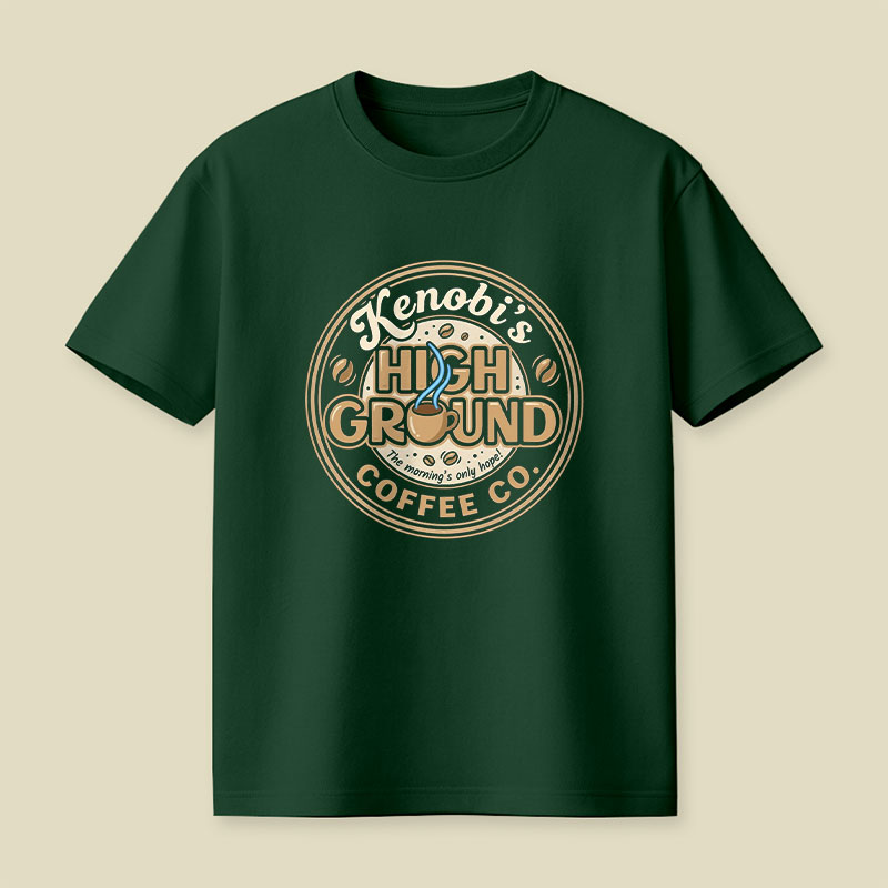 Kenobi's High Ground Coffee Co Playful T-Shirt