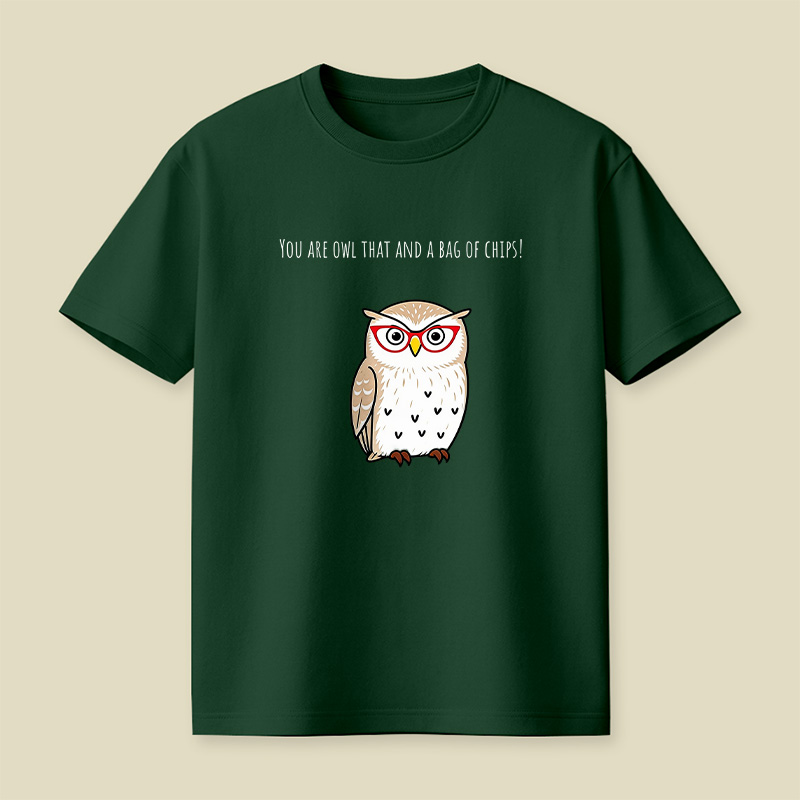 You Are Owl That And A Bag Of Chips Owl Playful T-Shirt