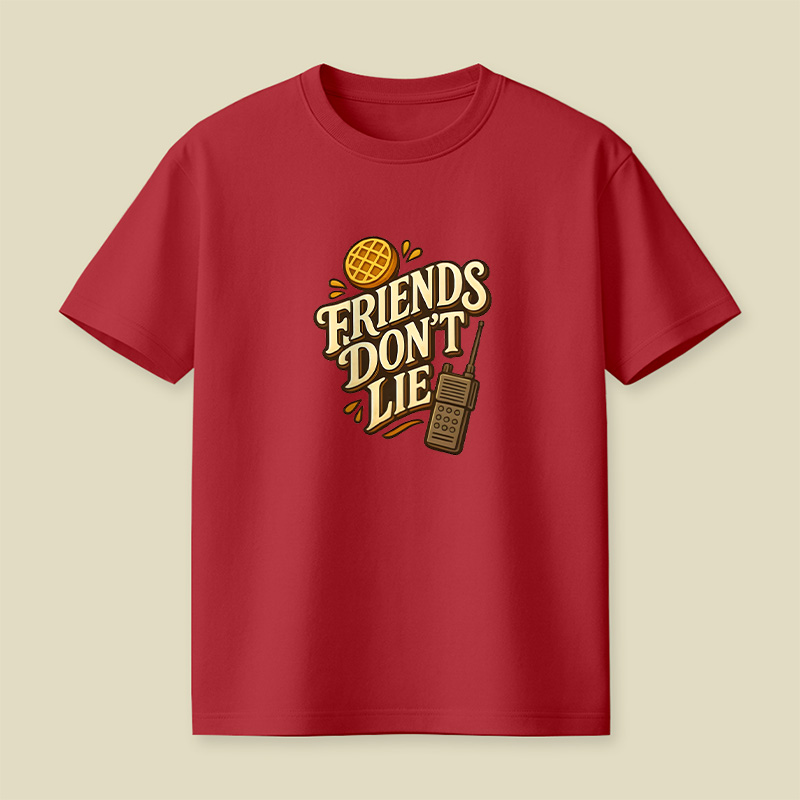 Friends Do Not Lie Stranger Things Playful T-Shirt