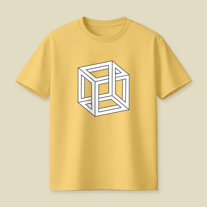 Visual Math Cube Playful T-Shirt