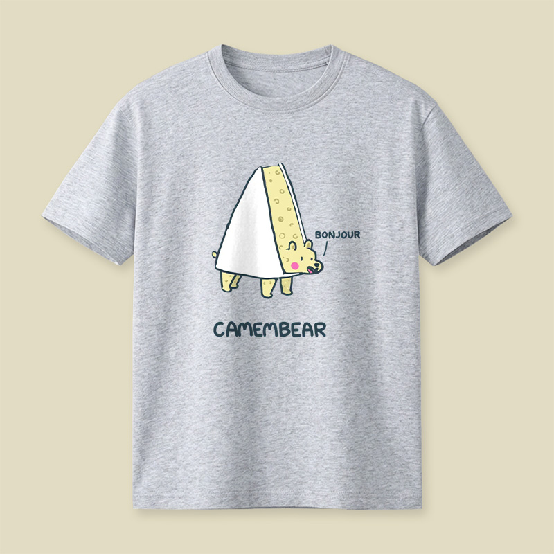 Camembear French Cheese Bear Pun Playful T-Shirt