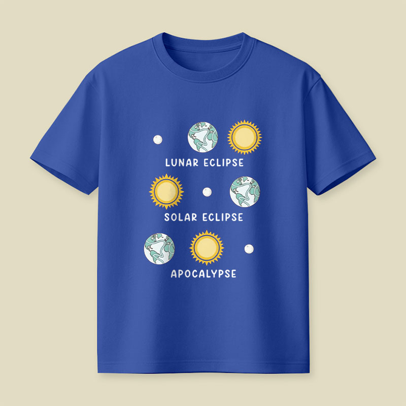Lunar Eclipse Solar Eclipse Apocalypse Playful T-Shirt