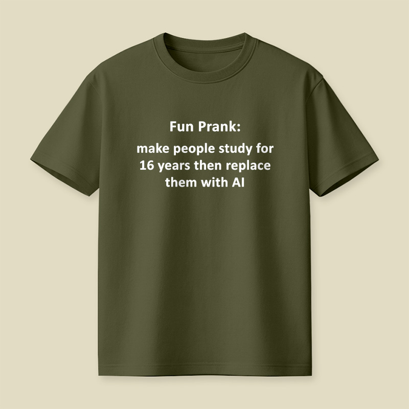 Student Vs Artificial Intelligence Playful T-Shirt