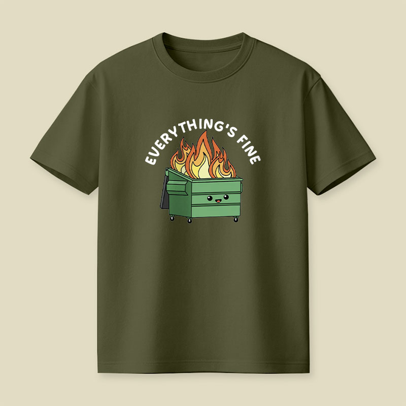 Funny Dumpster Fire Playful T-Shirt