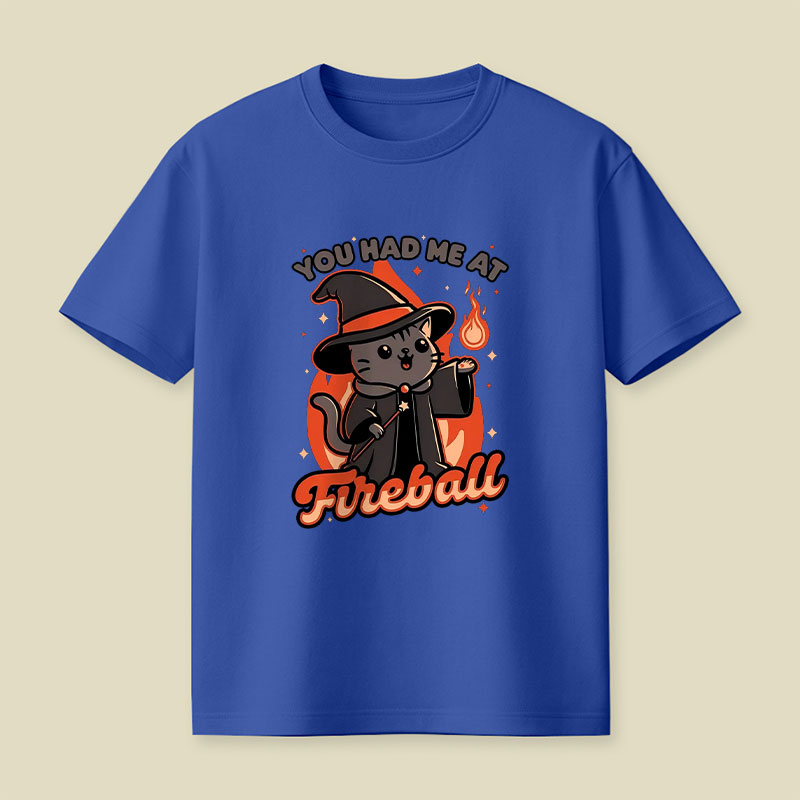 Magical Fireball Cat Playful T-Shirt