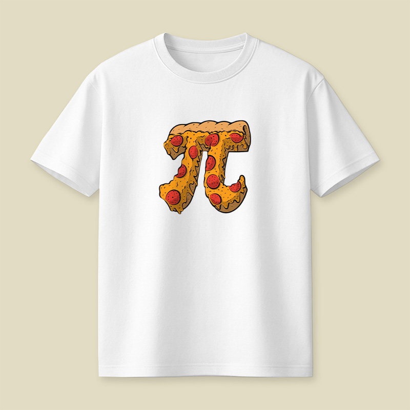 Pizza Pi Math Pun Playful T-Shirt