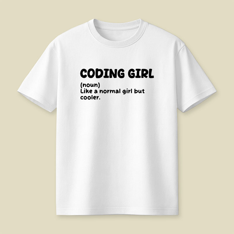 Coding Girl Playful T-Shirt
