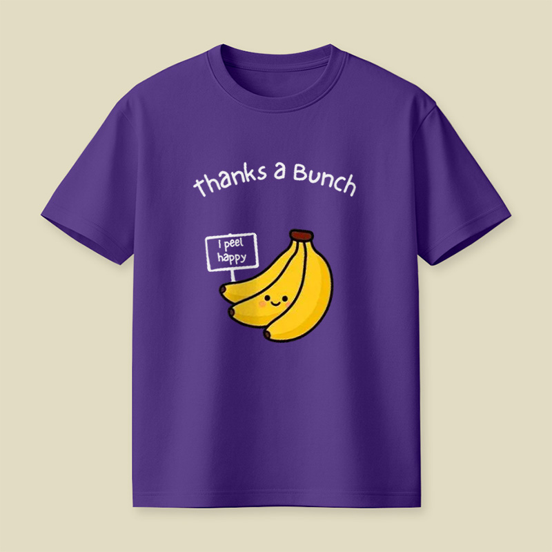 Thanks A Bunch Cute Banana Pun Playful T-Shirt