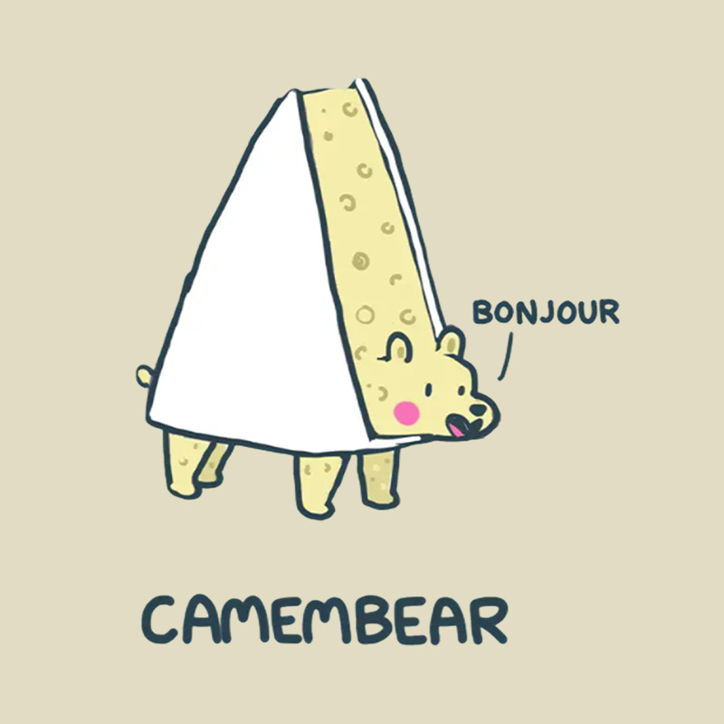 Camembear French Cheese Bear Pun Playful T-Shirt