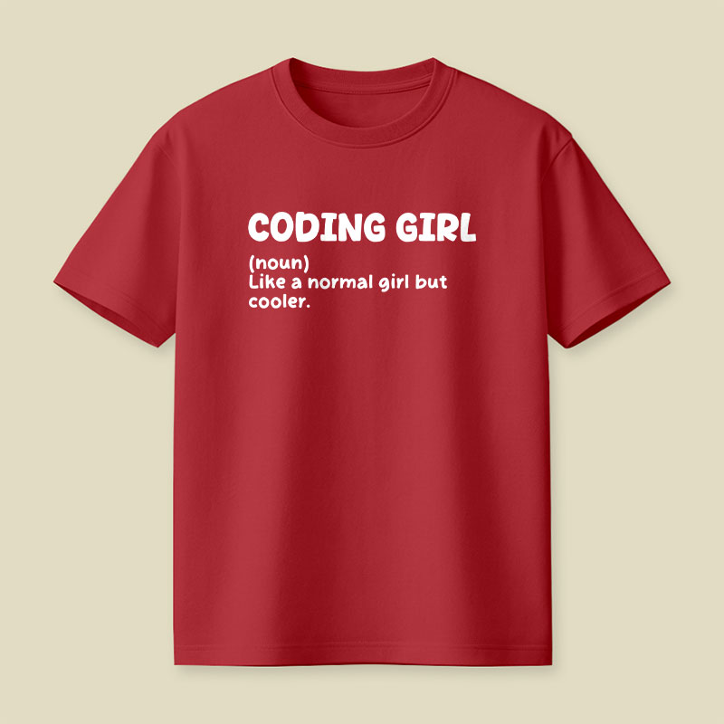 Coding Girl Playful T-Shirt